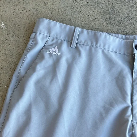 Adidas ClimaLite Light Gray Performance Golf Pants, 40X32 - Picture 2 of 9